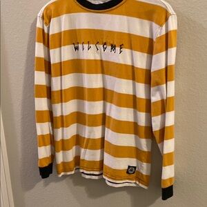 Striped Yellow and White Kids Shirt